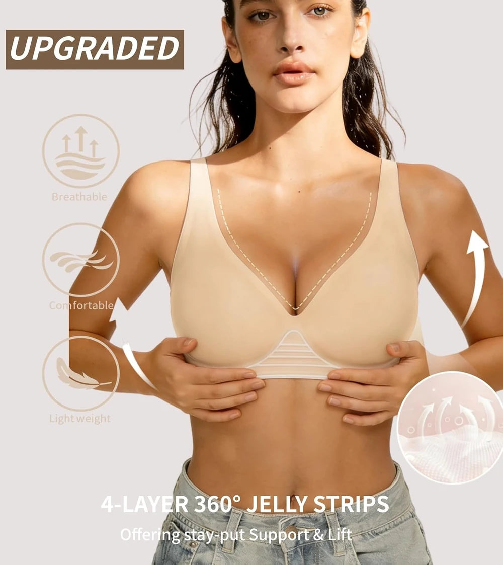 Seamless Wireless Plunge Bra