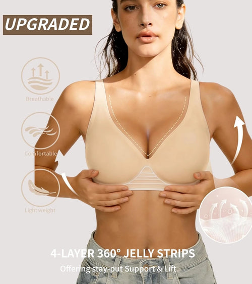 Seamless Wireless Plunge Bra