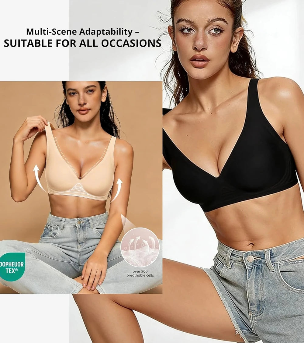 Seamless Wireless Plunge Bra
